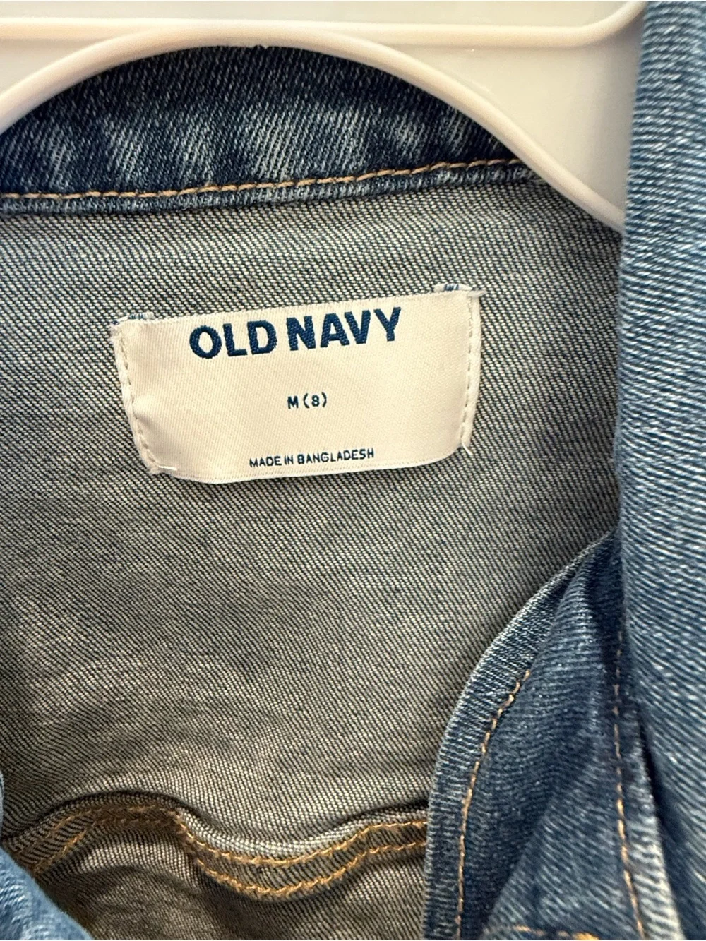 Old Navy Girls size 7/8 Medium Blue Denim Button-Up Jacket